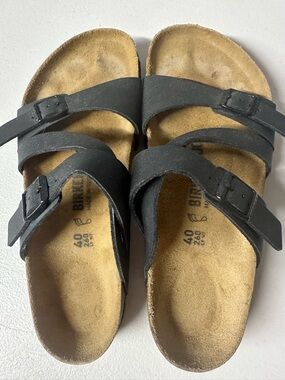 Birkenstock Salina sandals in black MSRP$150